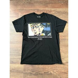 JoJo's Bizarre Adventure Golden Wind, Mens Black Tee Shirt, Short Sleeve, Size M